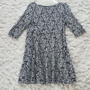 Black lace free people dress